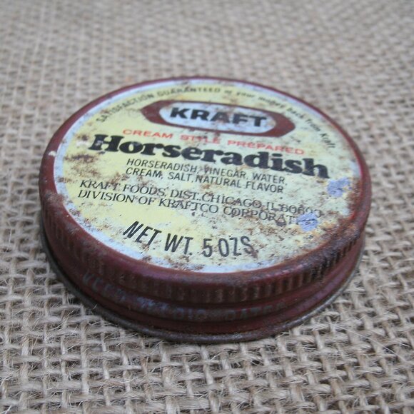Vintage Kraft Horseradish Jar Metal Lid - Picture 14 of 16